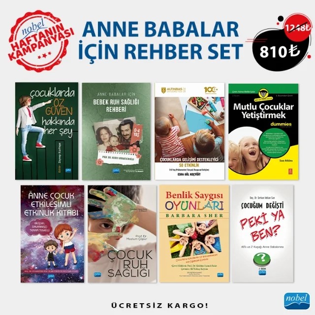 ANNE BABALAR İÇİN REHBER SET – Zeynep Kızıltepe Koray Karabekiroğlu Esra Gül Koçyiğit Sue Atkins Oya Mortan Sevi, Güliz Şan Etgür Mazlum Çöpür Barbara Sher Serkan Volkan Sarı – Haftanın Kampanyası kitap kapağı