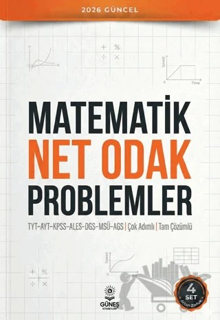 2026 TYT-AYT-KPSS-ALES-DGS-MSÜ-AGS Matematik Net Odak Problemler – Kolektif – Güneş Kitabevleri Yayınları kitap kapağı
