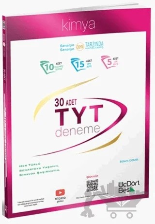 TYT Kimya 30 Deneme – Bülent Demir – Üç Dört Beş Yayınları kitap kapağı