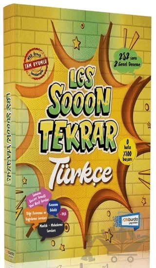8. Sınıf LGS Sooon Tekrar Türkçe – Kolektif – ONburda Yayınları kitap kapağı