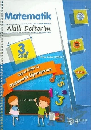 3. Sınıf Matematik Akıllı Defterim – Kolektif – 4 Adım Yayınları kitap kapağı