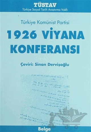 1926 Viyana Konferansı Türkiye Komünist Partisi – Kolektif – Tüstav İktisadi İşletmesi kitap kapağı