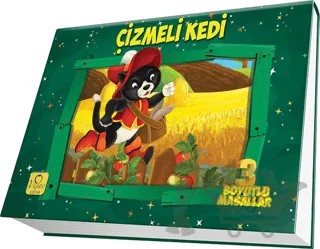 Üç Boyutlu Masallar : Çizmeli Kedi – Kolektif – Vişne Çocuk kitap kapağı