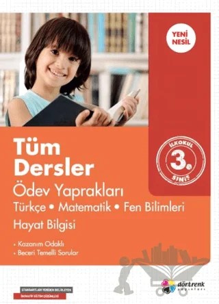 3. Sınıf Konu Konu Ödev Yaprakları – Kollektif – Dört Renk Yayınları kitap kapağı