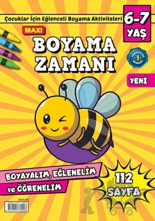 Maxi Boyama Zamanı 6 – Maxi Yayıncılık kitap kapağı