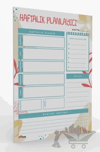 Haftalık Planlayıcı Çek Kopar- Evde, Okulda, İşte – Kolektif – XP Koç kitap kapağı