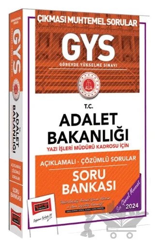2024 Adalet Bakanlığı Yazı İşleri Müdürü Kadrosu İçin Soru Bankası – Kolektif – Yargı Yayınevi kitap kapağı