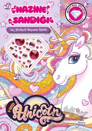Unicorn - Hazine Sandığı (Taç Hediyeli Boyama Kitabı) – Kolektif – Doğan Çocuk kitap kapağı