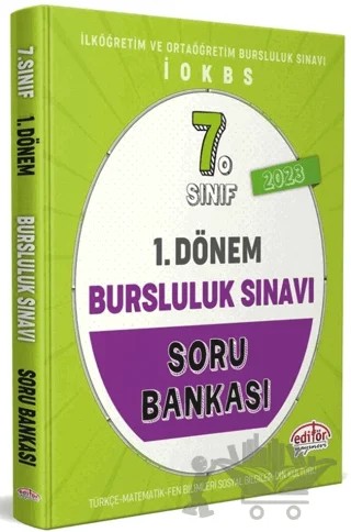 7. Sınıf 1. Dönem Bursluluk Sınavı Soru Bankası – Kolektif – Editör Yayınevi kitap kapağı