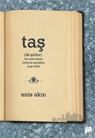 Taş – Enis Akın – Pan Yayıncılık kitap kapağı