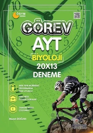 Armada Görev YKS AYT Biyoloji Deneme 20X13 Video Çözümlü – Murat Doğan – Armada Yayınları kitap kapağı