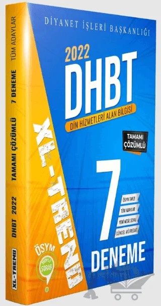 2022 DHBT XL-Trend Tamamı Çözümlü 7 Deneme – Kolektif – DDY Yayınları kitap kapağı