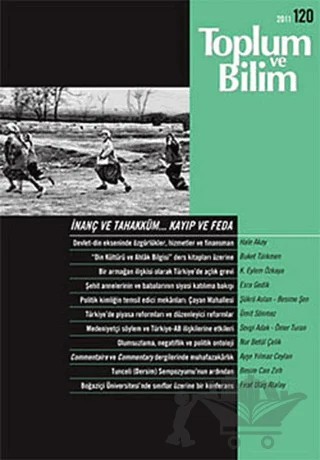 Toplum ve Bilim Sayı: 120 – Birikim Yayınları kitap kapağı