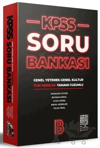 KPSS Genel Yetenek Genel Kültür Tüm Dersler Tamamı Çözümlü Soru Bankası – Ramazan Yetgin, Bayram Meral, İlyas Güneş, Erdal Kesekler, Yelda Ünal – Benim Hocam Yayınları kitap kapağı