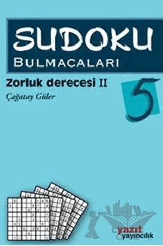 Sudoku Bulmacaları 5 – Çağatay Güler – Yazıt Yayıncılık kitap kapağı