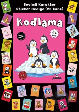Stickerlı 5+ Yaş Kodlama – Pedagog Afife Çoruk – Beyaz Panda Yayınları kitap kapağı