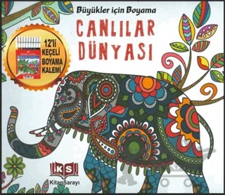 Canlılar Dünyası - Yetişkinler İçin Boyama – Kolektif – Damla Yayınevi kitap kapağı