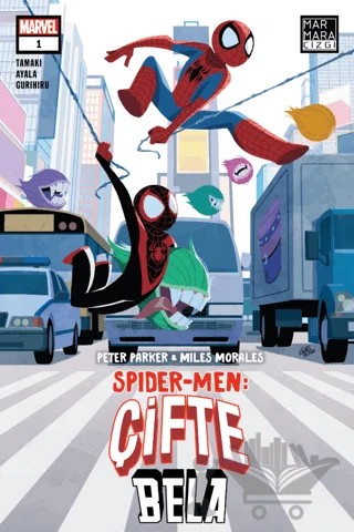 Peter Parker ve Miles Morales Spider-Men: Çifte Bela #1 – Mariko Tamaki, Vita Ayala – Marmara Çizgi kitap kapağı