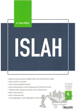 Islah – Orhan Eroğlu – Seçkin Yayıncılık kitap kapağı