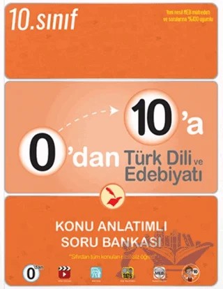 0'dan 10'a Türk Dili ve Edebiyatı Konu Anlatımlı Soru Bankası – Kolektif – Tonguç Akademi kitap kapağı