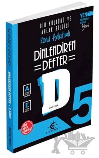 5. Sınıf Din Kültürü ve Ahlak Bilgisi Dinlendiren Defter – Kolektif – Eker Test Yayınları kitap kapağı