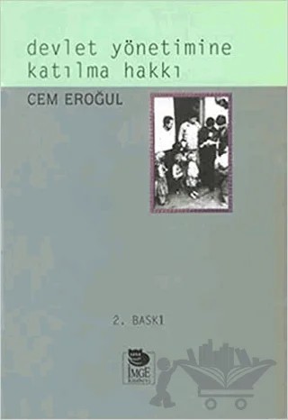 Devlet Yönetimine Katılma Hakkı – Cem Eroğul – İmge Kitabevi Yayınları kitap kapağı