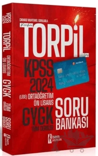 2024 KPSS Torpil Ortaöğretim - Ön Lisans Soru Bankası – Kolektif – İSEM Yayıncılık kitap kapağı