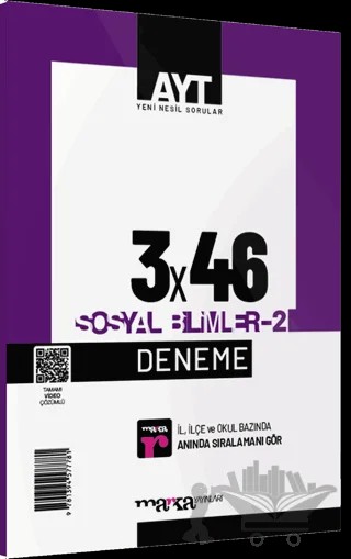 2023 AYT Sosyal Bilimler - 2 3x46 Deneme – Kolektif – Marka Yayınları kitap kapağı