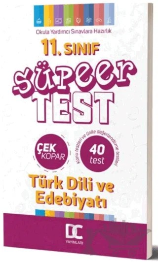 11. Sınıf Türk Dili ve Edebiyatı Süper Test Çek Kopar – Kolektif – ​Doğru Cevap Yayınları kitap kapağı