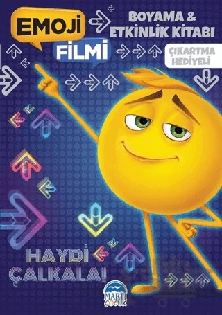 Emoji Filmi Boyama ve Etkinlik Kitabı – Cordelia Evans – Martı Çocuk Yayınları kitap kapağı