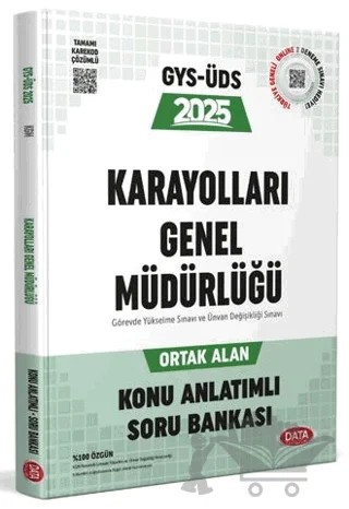 Karayolları Genel Müdürlüğü Görevde Yükselme ve Unvan Değişikliği Sınavı Ortak Alan Konu Anlatımlı Soru Bankası – Kollektif – Data Yayınları kitap kapağı