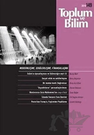 Toplum ve Bilim Dergisi Sayı: 149 – İletişim Yayınevi kitap kapağı