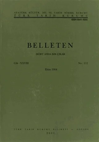Belleten Sayı: 112 Cilt: 78 – Türk Tarih Kurumu Yayınları kitap kapağı