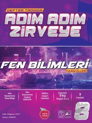 8. Sınıf Fen Bilimleri Fasikül Adım Adım Etkinlikli Konu Anlatımlı Soru Bankaları – Fatih Süleyman Akay – Newton Yayınları kitap kapağı