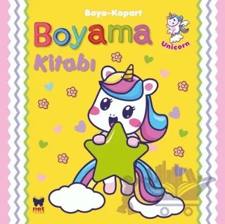 Boyama Kitabı Boya - Kopart - Unicorn – Kolektif – Net Çocuk Yayınları kitap kapağı