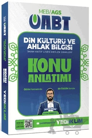 2027 MEB AGS ÖABT Din Kültürü ve Ahlak Bilgisi Konu Anlatımı – Burhan Karakışla – Yediiklim Yayınları kitap kapağı