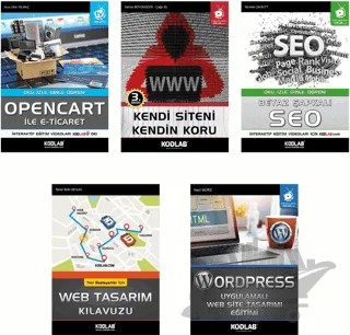 Yeni Başlayanlar İçin Kolay Web Programlama Seti (5 Kitap) – Kolektif – Kodlab Yayın Dağıtım kitap kapağı