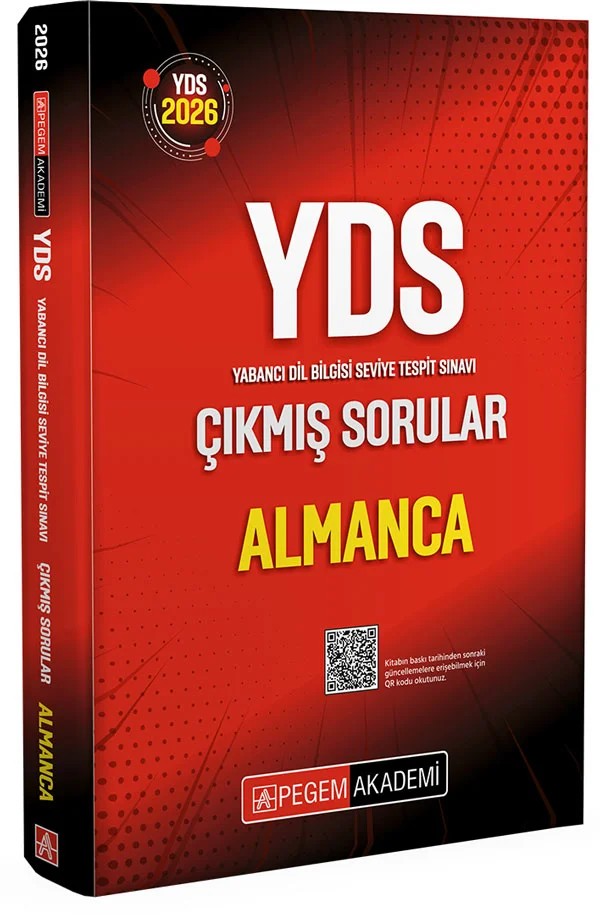 2026 YDS Almanca Çıkmış Sorular – Pegem Akademi Yayıncılık kitap kapağı