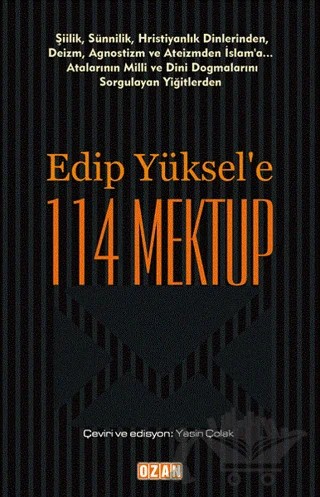 Edip Yüksel'e 114 Mektup – Edip Yüksel – Ozan Yayıncılık kitap kapağı