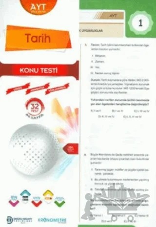 AYT Tarih Yaprak Test – Kolektif – Doğru Orantı Yayınları kitap kapağı