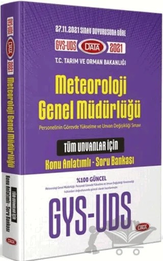 Meteoroloji Genel Müdürlüğü Tüm Unvanlar İçin Konu Anlatımlı Soru Bankası – Kolektif – Data Yayınları kitap kapağı