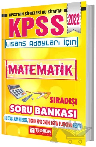2022 KPSS Lisans Adayları İçin Sıra Dışı Matematik Soru Bankası – Kolektif – Teorem Yayıncılık kitap kapağı