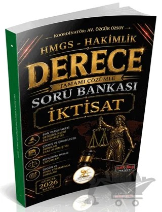HUKAL HMGS-Hakimlik Derece İktisat Soru Bankası – Özgür Özsoy – Savaş Yayınevi kitap kapağı