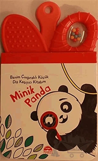 Minik Panda - Benim Çıngıraklı Küçük Diş Kaşıyıcı Kitabım – Kolektif – Martı Çocuk Yayınları kitap kapağı