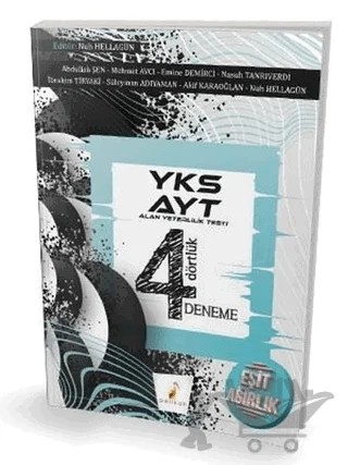 2019 YKS AYT Eşit Ağırlık 4 Dörtlük 4 Deneme Sınavı – Nuh Hellagün – Pelikan Tıp Teknik Yayıncılık kitap kapağı