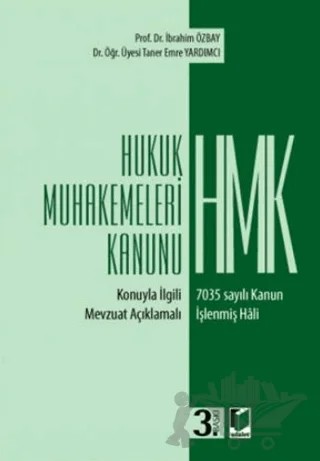 Hukuk Muhakemeleri Kanunu – Halil İbrahim Özbay, Taner Emre Yardımcı – Adalet Yayınevi kitap kapağı