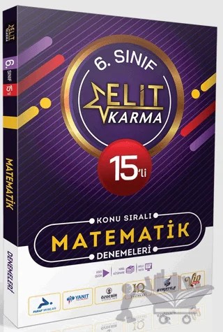 Elit Karma 6. Sınıf 15'li Konu Sıralı Matematik Denemeleri – Kolektif – Paraf Yayınları kitap kapağı