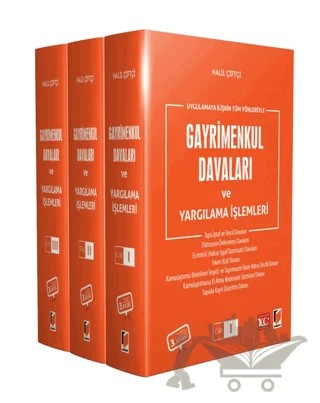 Gayrimenkul Davaları ve Yargılama İşlemleri – Halil Çiftçi – Adalet Yayınevi kitap kapağı