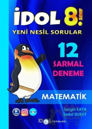 8. Sınıf Matematik 12 Sarmal Deneme İdol Yayınlar – Sezgin Kaya, Sedat Duray – İdol Yayınları kitap kapağı