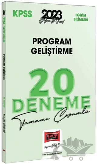 Yargı Yayınları 2023 KPSS Eğitim Bilimleri Program Geliştirme Tamamı Çözümlü 20 Deneme – Kolektif – Yargı Yayınevi kitap kapağı